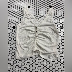 Project Social T Button-Front Tank Top size medium